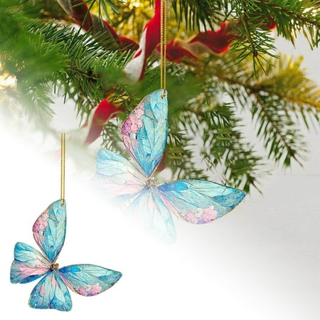 

Funny Acrylic Animal Decoration Pendant Creative 2D Butterfly Decoration Pendant Indoor And Outdoor Decorative Accessories Garden Decoration Pendant