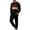 Red, variant on Babcutegg Mens 2-Piece Outfit Color Block Crew Neck Sweatshirt and Jogger Pants Fashion Casual Set Army Green Size S