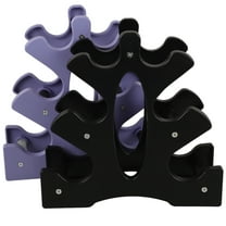 FOMIYES 2Pcs Multi-layer Dumbbell Stand Plastic Weight Rack Standing Type Dumbbell Holder Convenient Dumbbell Rack