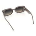thumbnail image 5 of Womens Star Stud Rectangle Mod Thick Temple Plastic Retro Sunglasses Grey - Black Brown, 5 of 5