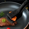 thumbnail image 2 of Pinzas y espátula 2 en 1 con agarre y volteador Espátula y pinzas 2 en 1 Espátulas de silicona para voltear huevos y tortitas Espátulas para pan, pescado, tortitas y tortillas, 2 of 5