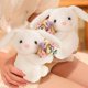 thumbnail image 5 of Juguetes de piscina, juguetes para bebés, juguetes para niños pequeños. Oso de peluche con forma de rosa y flor abrazando. Mesa combinada con llavero de flor pequeña tejida y oso pequeño. Bolsa colgan, 5 of 6