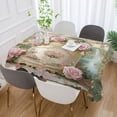 thumbnail image 5 of YAZAOO Square Tablecloth White Postbox Painting Pattern Tableclothes, 5 of 9