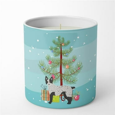 Carolines Treasures CK3877CDL 3.75 x 3.25 in. Unisex Texas Heeler Christmas Tree 10 oz Decorative Soy Candle