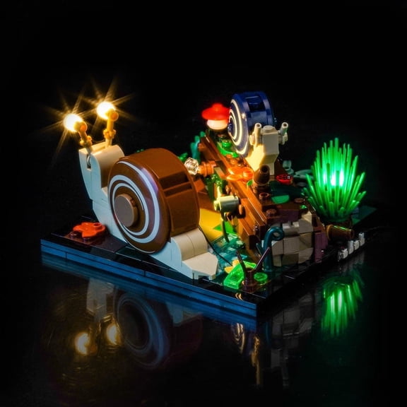 ‌LED Light Compatible with Legos 40788 Building Set, LED Light Kit for Legos 40788 Lovely snail Building Toy, Only Decoration Lights, No Building Model Kit
