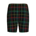 thumbnail image 2 of Haiem Buffalo Plaid Dark Green Men's Pajama Short with Soft Woven Cotton Elastic Waistband Sleep Short-Large, 2 of 9