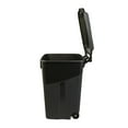 thumbnail image 3 of 45-Gallon Heavy-Duty Wheeled Trash Can with Attached Lid, Black, Outdoor Garbage Bin, 3 of 9