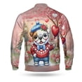 thumbnail image 2 of Happy Valentine’s Day Adorable Bulldog Puppy Holding Heart Balloon All Over Print 3D Baseball Jacket Dog Lover Gifts Idea Bomber Jacket Softball - 00030, 2 of 6