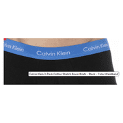 Calvin Klein Men’s Cotton Stretch 3-Pack Boxer Brief Black Medium