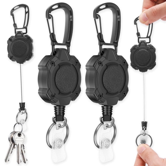 Adjustable Retractable Badge Lanyard with 6 Badge Holders