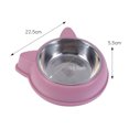 thumbnail image 2 of Cuencos para perros, cuencos para gatos, cuenco de comida para gatos con cuenco de acero inoxidable, cuencos elevados resistentes para gatos, 2 of 8