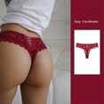 thumbnail image 1 of TrowBridge bragas de encaje para mujer, ropa interior exótica femenina, tangas huecas y acogedoras, lencería Sexy, tentación transparente, Tanga con parte trasera en T, 1 of 4