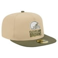 thumbnail image 3 of Men's New Era  Beige/Olive Cleveland Browns Color Pack A-Frame 59FIFTY Fitted Hat, 3 of 5