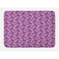 thumbnail image 1 of Purple Bath Mat, Floral Composition Damask Inspired Illustration of Nature Victorian, Non-Slip Plush Mat Bathroom Kitchen Laundry Room Decor, 29.5 X 17.5 Inches, Purple Lilac Dark Purple, Ambesonne, 1 of 2