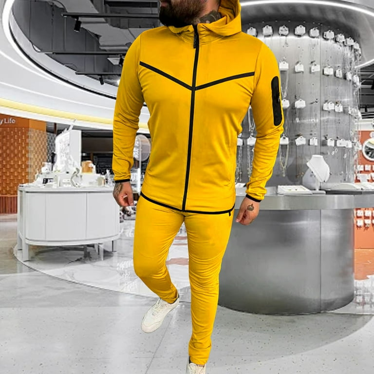 VBTAPA Tracksuit for Men with Zipper Pockets Full Zip Hoodie