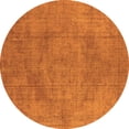 thumbnail image 1 of Ahgly Company Indoor Round Oriental Orange Industrial Area Rugs, 6' Round, 1 of 4