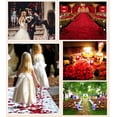 thumbnail image 5 of Ludlz 1000pcs Fabric Rose Petals Wedding Flower Decoration Artificial Rose Flower Artificial Rose Flower Petals Confetti Wedding Decoration Stage Props, 5 of 7