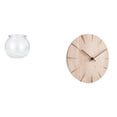 thumbnail image 1 of Acuario de escritorio,Pecera pequeña transparente,pecera,jarrón,mesa,Reloj de pared redondo,Reloj de pared de madera maciza para decoración de sala de estar,Reloj de pared de madera para, 1 of 8