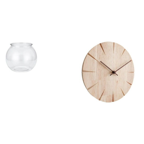Pecera Pequeña Transparente, Adorno Para El Hogar, Cuenco, Jarrón, Mesa, Dormitorio, Escritorio, Sala De Estar, Decoración Del Hogar, Madera Maciza, Colgante De Pared, Diseño Creativo,