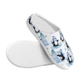 thumbnail image 3 of KLL Playful Penguins and Snowmen Pattern Adult Unisex Cozy Slippers,Fuzzy Slip-on Slippers TPR Sole Slippers Comfort Plush Home Footwear for Indoor & Outdoor-35/36, 3 of 7