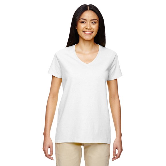 Gd Hvy Ctn Lad Vneck Tee