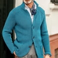 thumbnail image 2 of Men's Knit Cardigan Sweater Button Front Long Sleeve Regular Fit Casual Jacket, 2 of 7