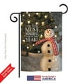 thumbnail image 2 of Breeze Decor BD-XM-G-114142-IP-BO-DS02-US Most Wonderful Time Snowman Winter - Seasonal Christmas Impressions Decorative Vertical Garden Flag - 13 x 18.5 in., 2 of 4