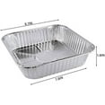 thumbnail image 3 of VeZee 9 Inch Square Aluminum Foil Baking Pans - Durable & Convenient - Versatile Bakeware for Every Occasion - Lightweight - Eco-Friendly - 10 Counts, 3 of 7