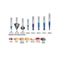 thumbnail image 4 of Amana Tool AMS-257 8-Pc General Purpose CNC Router Bit Set Packed in Stackable Plastic Case, 1/4 Inch Shank, 4 of 5
