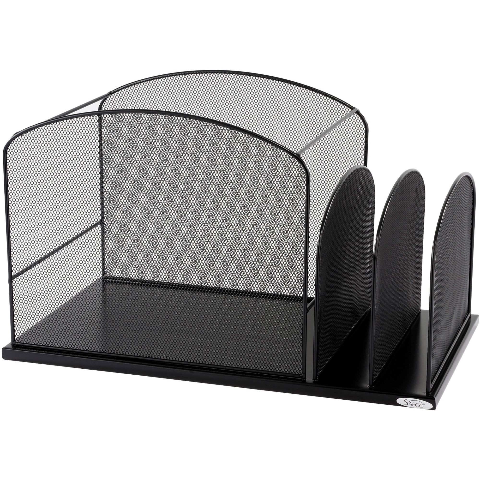 Legal Size Safco Products 2163BL Onyx Mesh Desktop Tub File Black
