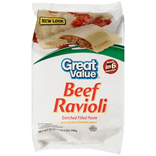 Great Value Beef Ravioli, 25 oz