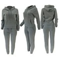 thumbnail image 4 of successthop 2 Pieces Sweatsuits for Women Plus Size Fleece Long Sleeve Hoodie and Joggers Solid Drawstring Sport Set, 4 of 4