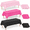 Black Light Pink Dark Pink-12, variant on 12 Pack Blue Beige Sage Green Disposable Plastic Rectangle Tablecloth