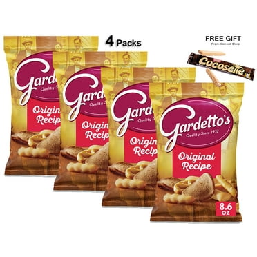 Gardetto's Snack Mix, Original Recipe, Snack Bag, 8.6 oz (4 Packs) Free Gift from Winrock Store