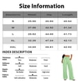 thumbnail image 4 of Yungyresw Gingham Pants Women Elastic Drawstring Waist Lightweight Casual Pants Straight Wide Leg Plaid Lounge Trousers Pink L, 4 of 7