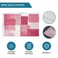 thumbnail image 6 of Pink Geometric Placemats Set of 8, Watercolor Ombre Modern Abstract Art Placemats for Dining Table, Place Mats for Kitchen Tabletop, Waterproof Wipeable Dining Table Mats Set, 6 of 9