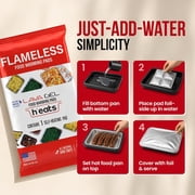 Lava Gel Portable Food Warming Pads, Half Size, Flameless Self-Heating Disposable, Pack of 6