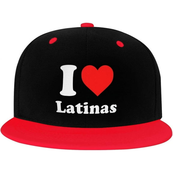 I Heart Latinas I Love Latinas Trucker Hat Baseball Cap Women Cowboy Hat Men Dad Hat Adjustable Hat Snapback Hat White
