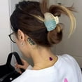 thumbnail image 6 of Yokua Elegant Hair Claw Seashells Ponytail Holder Delicate Barrettes Strong Hold, 6 of 20