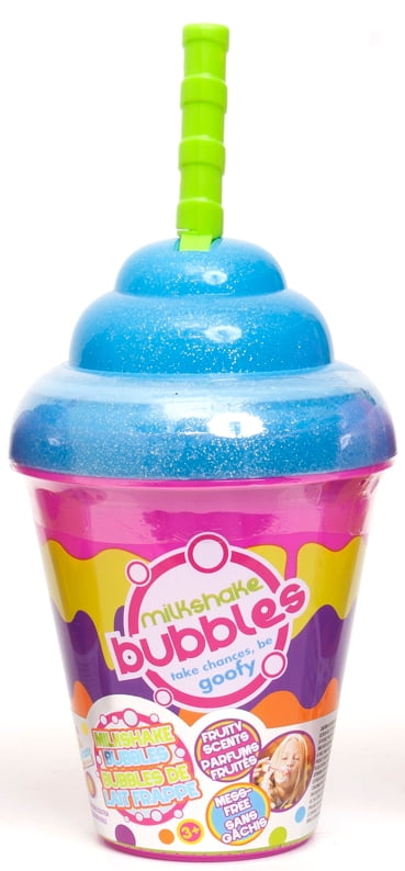 Goofy Foot Designs Milkshake Bubble Toy – BatteryFree Fun with 3 Bubble Concentrates  (图4)