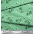 thumbnail image 2 of Soimoi Cotton Duck Fabric Flower Basket & Bicycle Transport Fabric Prints By Yard 42 Inch Wide, 2 of 3