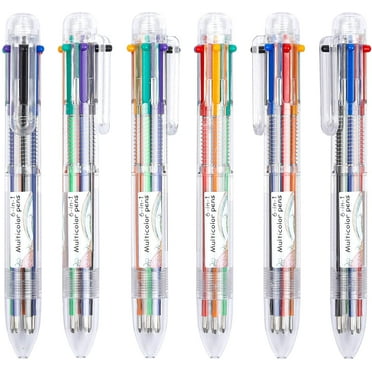 Multicolor Pens, Shuttle Art 23 Pack 6-in-1 0.7mm Retractable Ballpoint Pens for Office