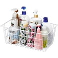 thumbnail image 4 of 14" Freezer Baskets Wire Storage Baskets for Organizing Pantry Organization Bins Cabinets - Metal Basket Kitchen, Laundry, Garage, Fridge, Bathroom Countertop Organizer, 4 of 7