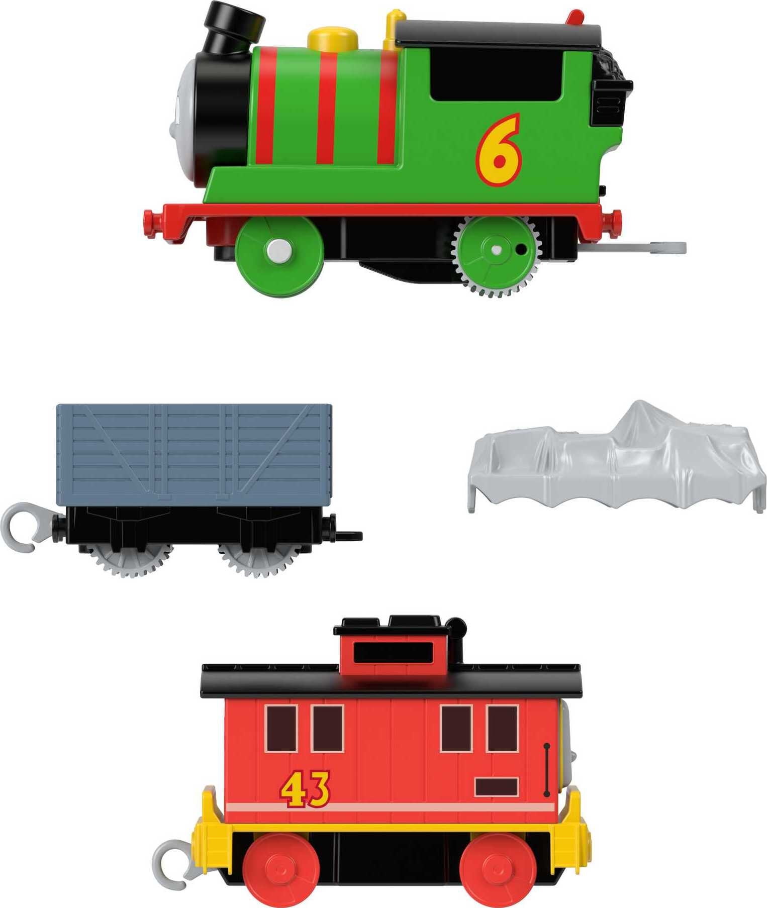 Thomas & Friends Percy & Brake Car Bruno Motorized Vehicle Set(Selections May Vary)