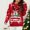 Red, variant on Guzom Ugly Christmas Sweaters for Women- Loose Fit Knit Crew Neck Cute Funny Long Sleeve Printed Pullover Gift Sweater Green Size L