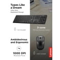 thumbnail image 3 of Combo de teclado y ratón Lenovo 100 Wireless Black, 3 of 6