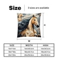 thumbnail image 5 of Horse Inserts Set - 2-Pack Decorative Pillows with Unique Patterns for Throw Pillow Covers for Home Decor, Sofa, Bed - Available in 16x16, 18x18 & 20x20, 5 of 6