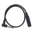 thumbnail image 1 of Microphone Audio Cable, Efficient Transmission Stereo Audio Cable Environmental Friendly 0.5m Length Mono  For Speaker, 1 of 8