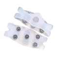 thumbnail image 2 of Crampones para hielo, antideslizantes, portátiles, ligeros, con agarre para zapatos, tacos de tracción para correr, caminar, senderismo, exteriores, transparente, 2 of 8