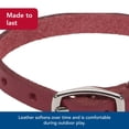 thumbnail image 3 of Collar para perro Coastal Circle T de piel de roble rojo 1.6x41 cm, 3 of 7